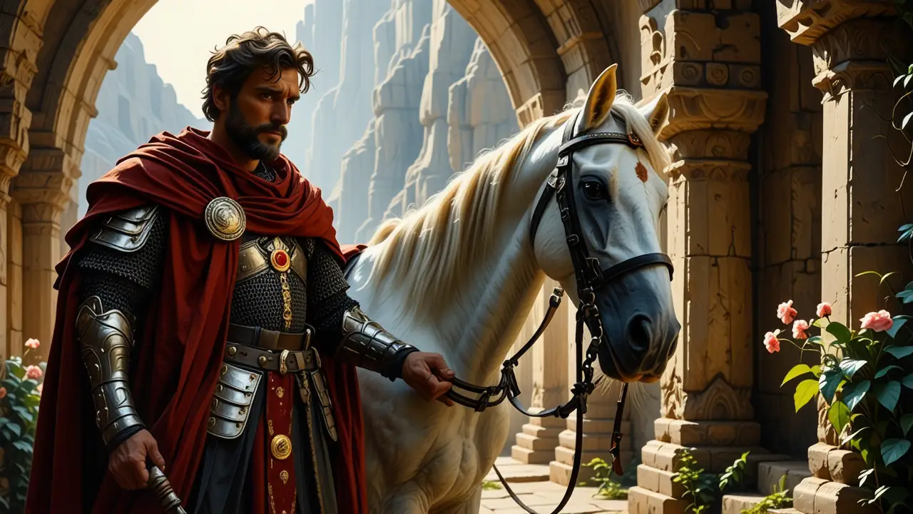 Un caballero español se alza en India