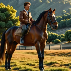 Un jinete español domina su caballo en Andalucía