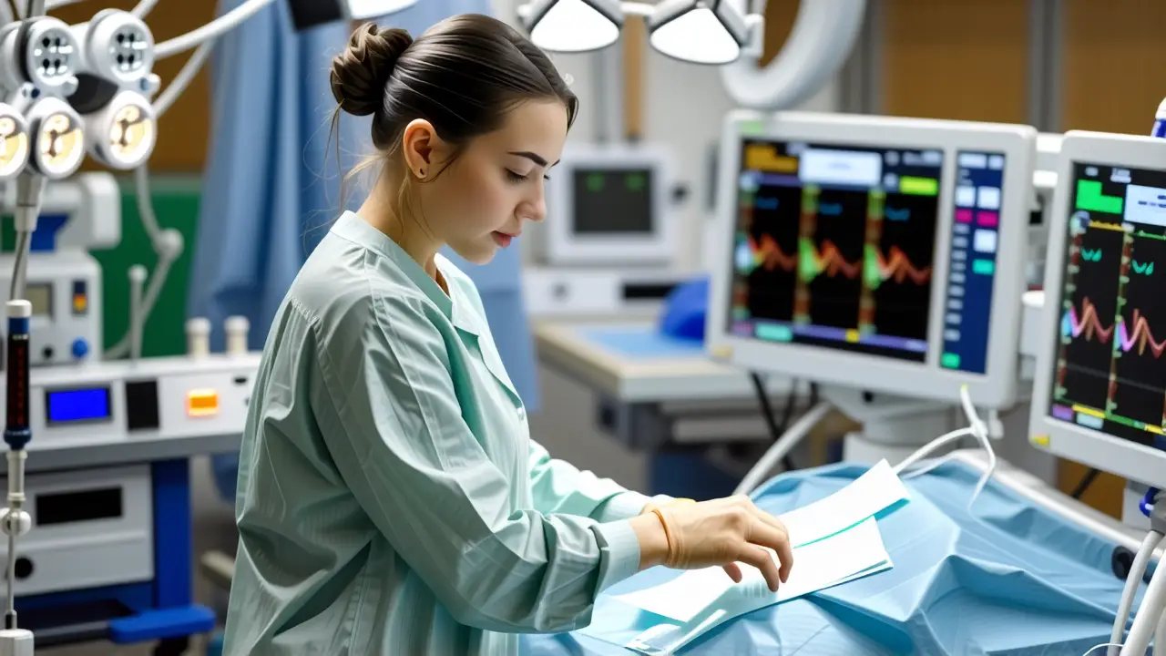 Médica española observa la FIV en sala