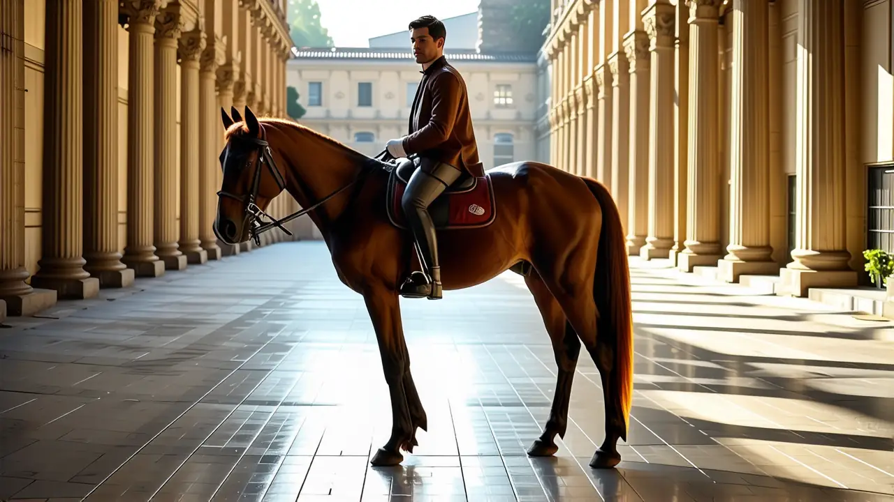 Un jinete español se muestra sereno