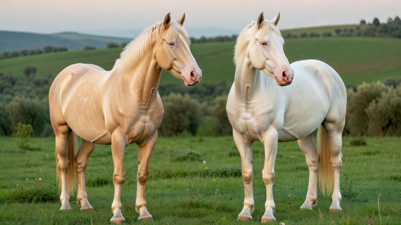 Perlino vs cremello: en qué se diferencian