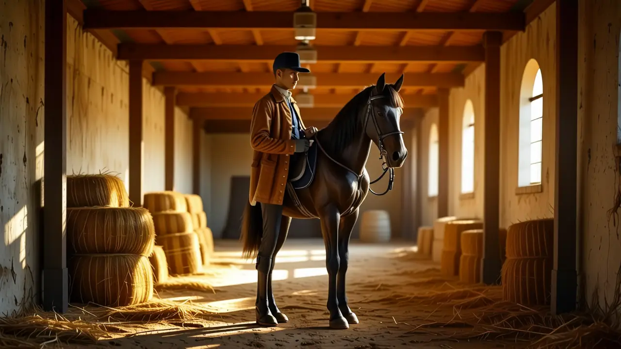 Un jinete español se muestra sereno