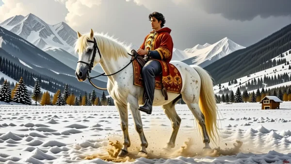 Velázquez retrata un hombre noble en Pyrenes