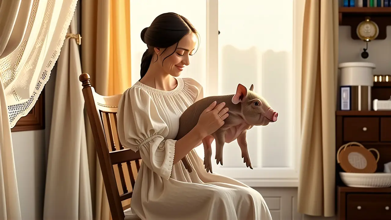 Una mujer española sonríe en su hogar