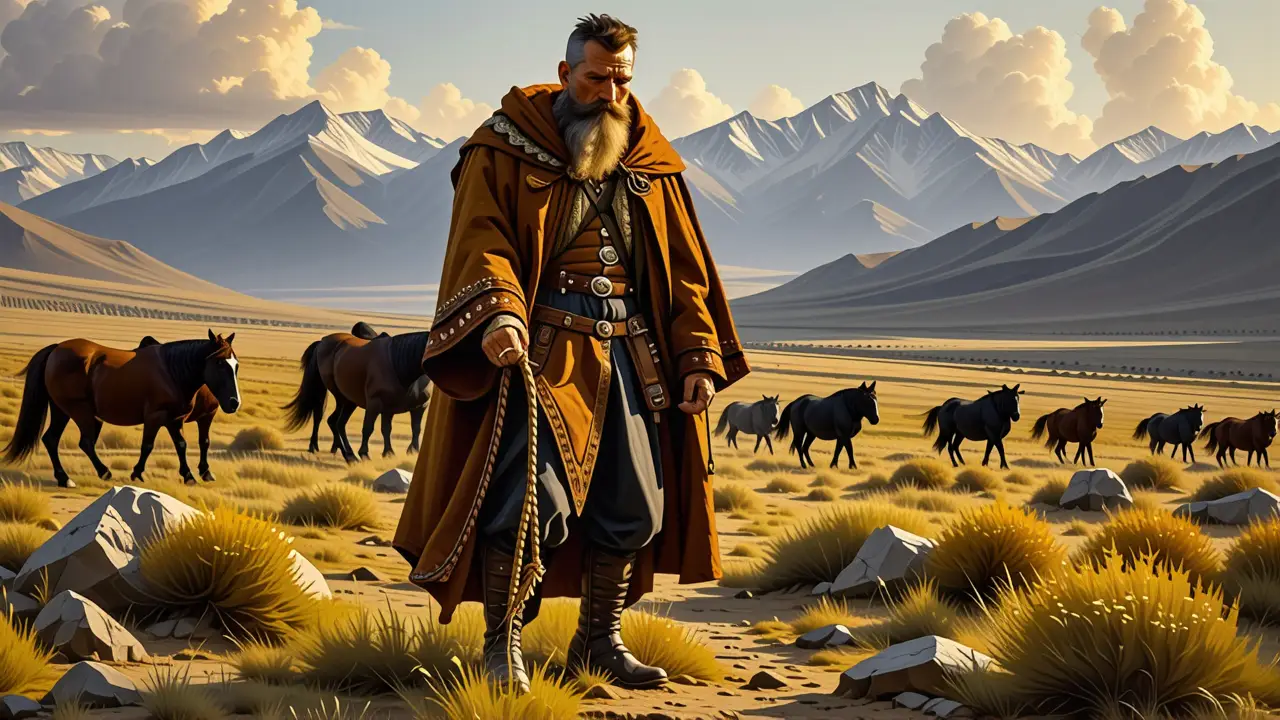 Un hombre español contempla el horizonte mongol