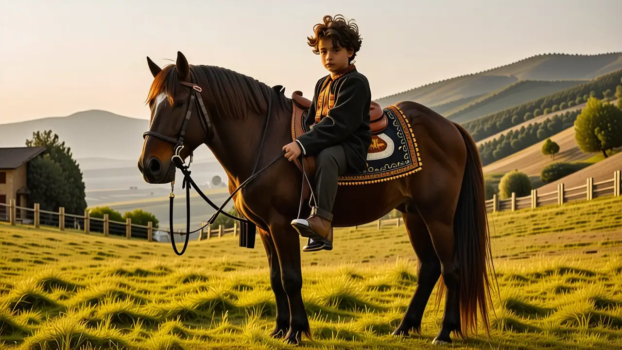 Un jinete español se alza orgulloso