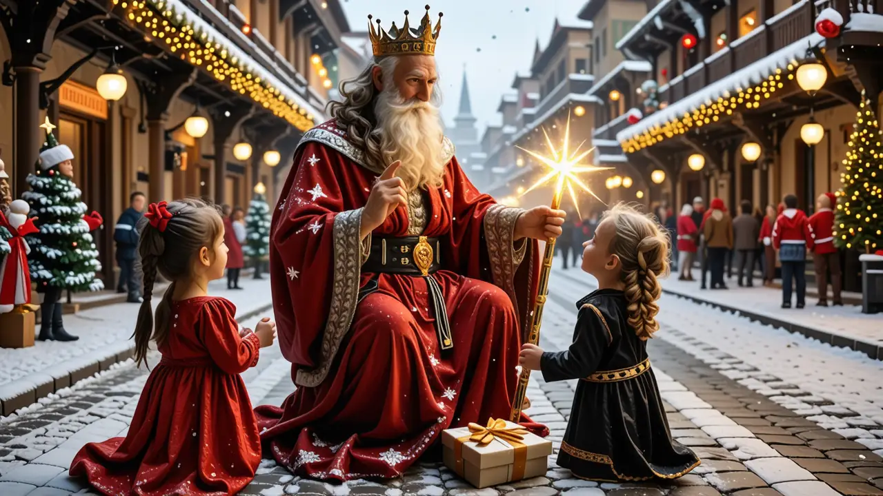 Reyes Magos ancianos ofrecen estrella en Sevilla