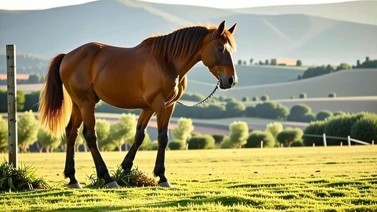 Un jinete español domina su yegua
