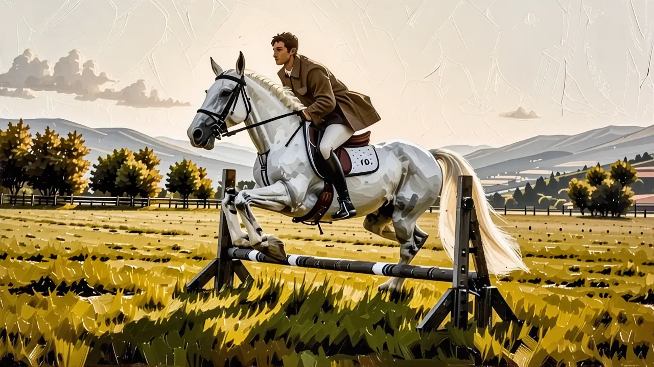 Salto de Obstáculos: Lección Clave para Caballos Escuela