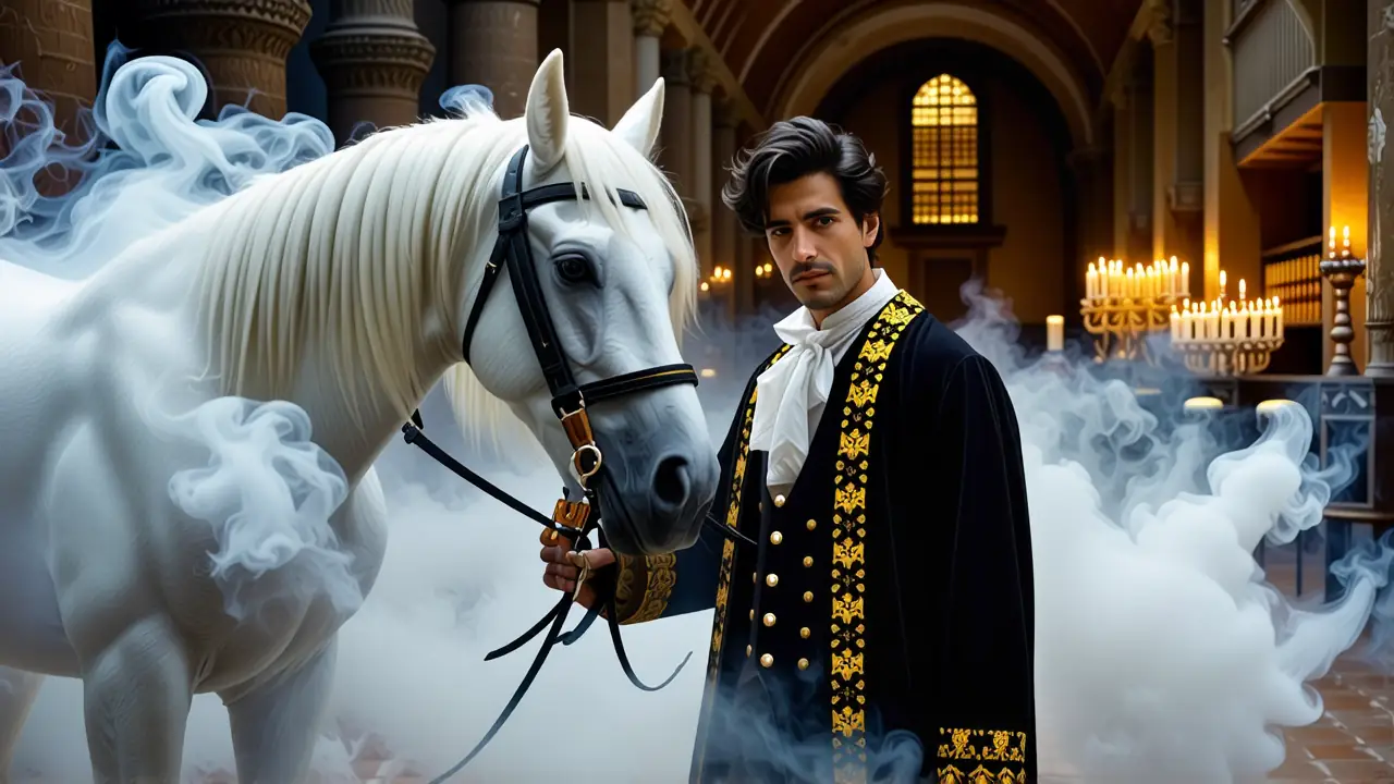 Un hombre melancólico contempla su destino mágico