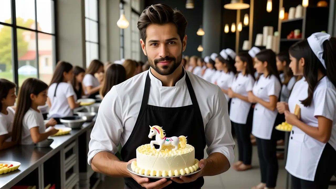 Pastelero español crea un dulce ambiente