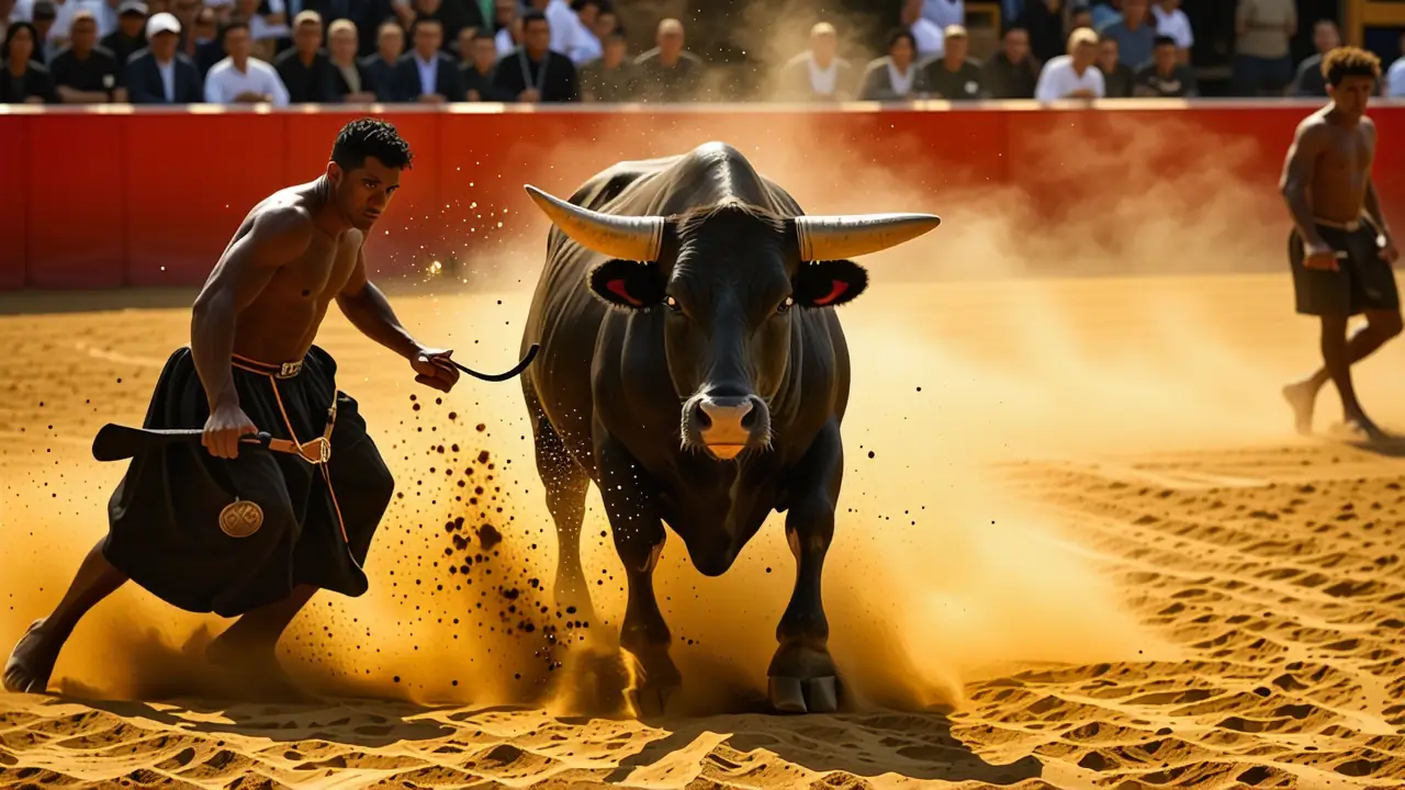 Un torero español captura la luz dorada