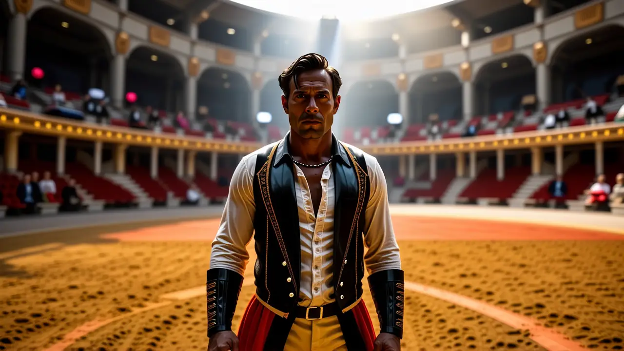 Un torero realista captura la tensión dramática