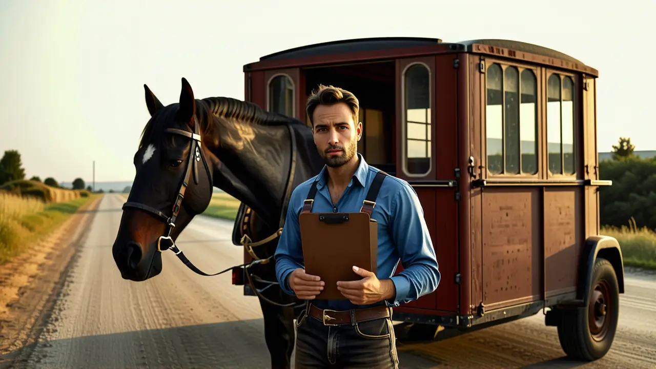 Un fotógrafo realista captura la seriedad del conductor