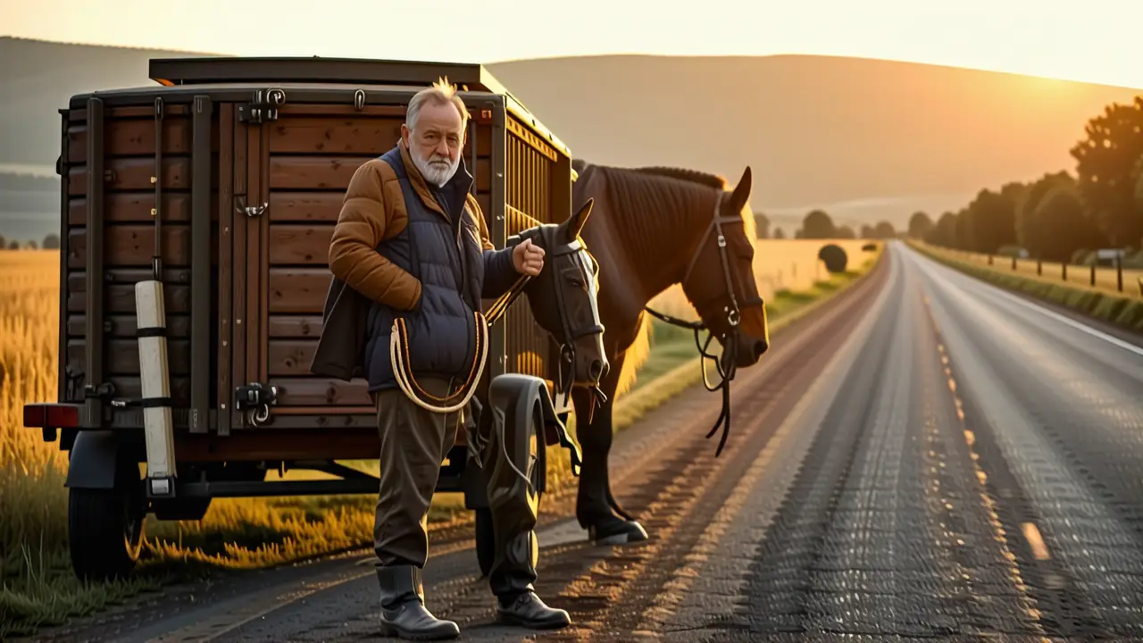 Un hombre serio domando la naturaleza