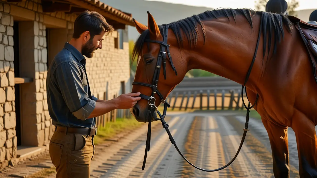 Un entrenador equino español domina sereno